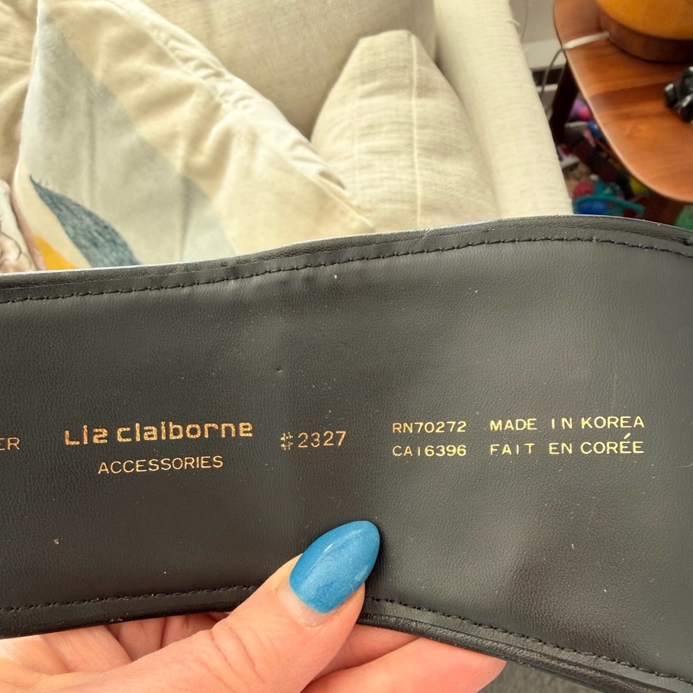 Liz Claiborne Multicolor Floral Tapestry Belt - Picture 9 of 9